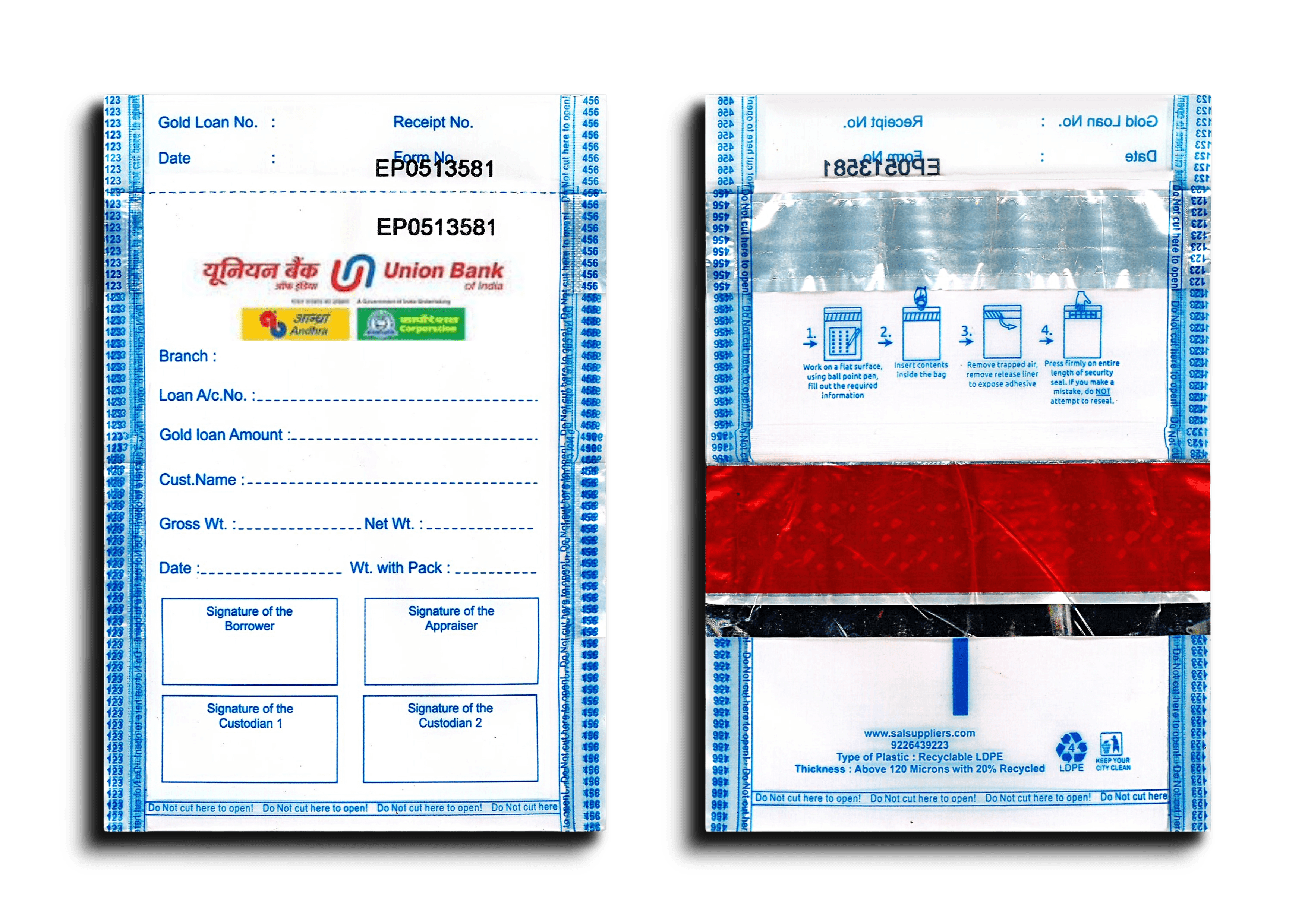 UNION SMALL (4 X 5) (ENGLISH) (ONE AUDIT)