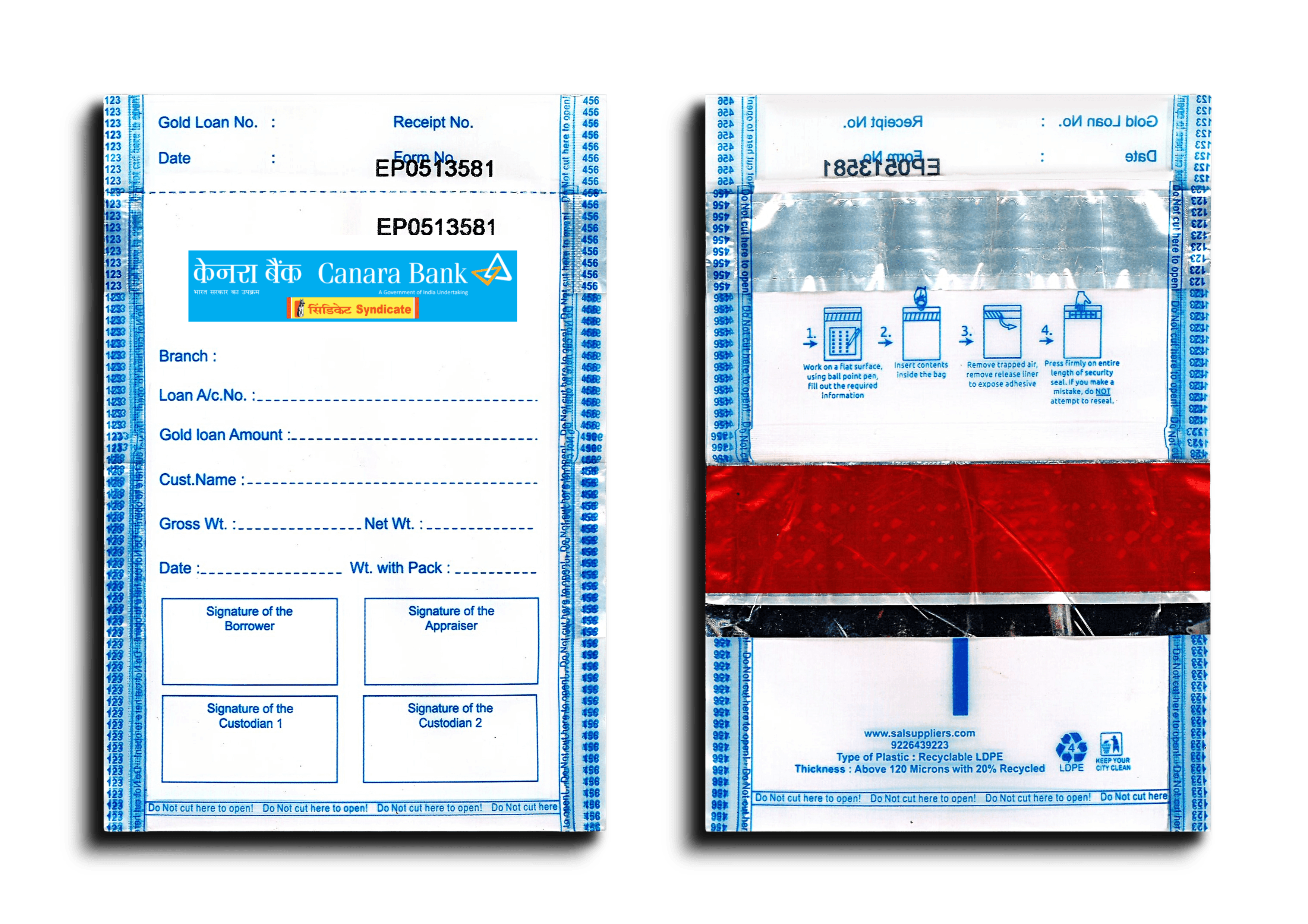 CANARA SMALL (4 X 5) (ENGLISH) (ONE AUDIT)