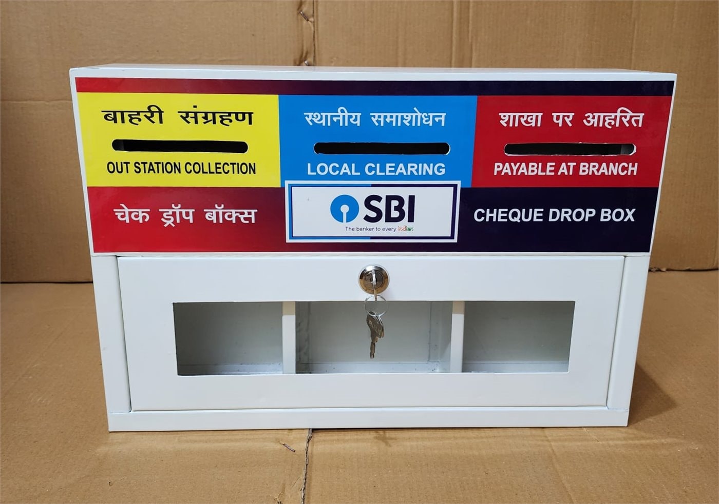 TRIPLE SLIT METAL BOX